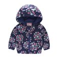 thumbnail image 1 of Chaqueta para niños y niñas, primavera y otoño, gorro fino, camisa con cremallera de moda bonita para bebés, abrigo para niños, 1 of 5