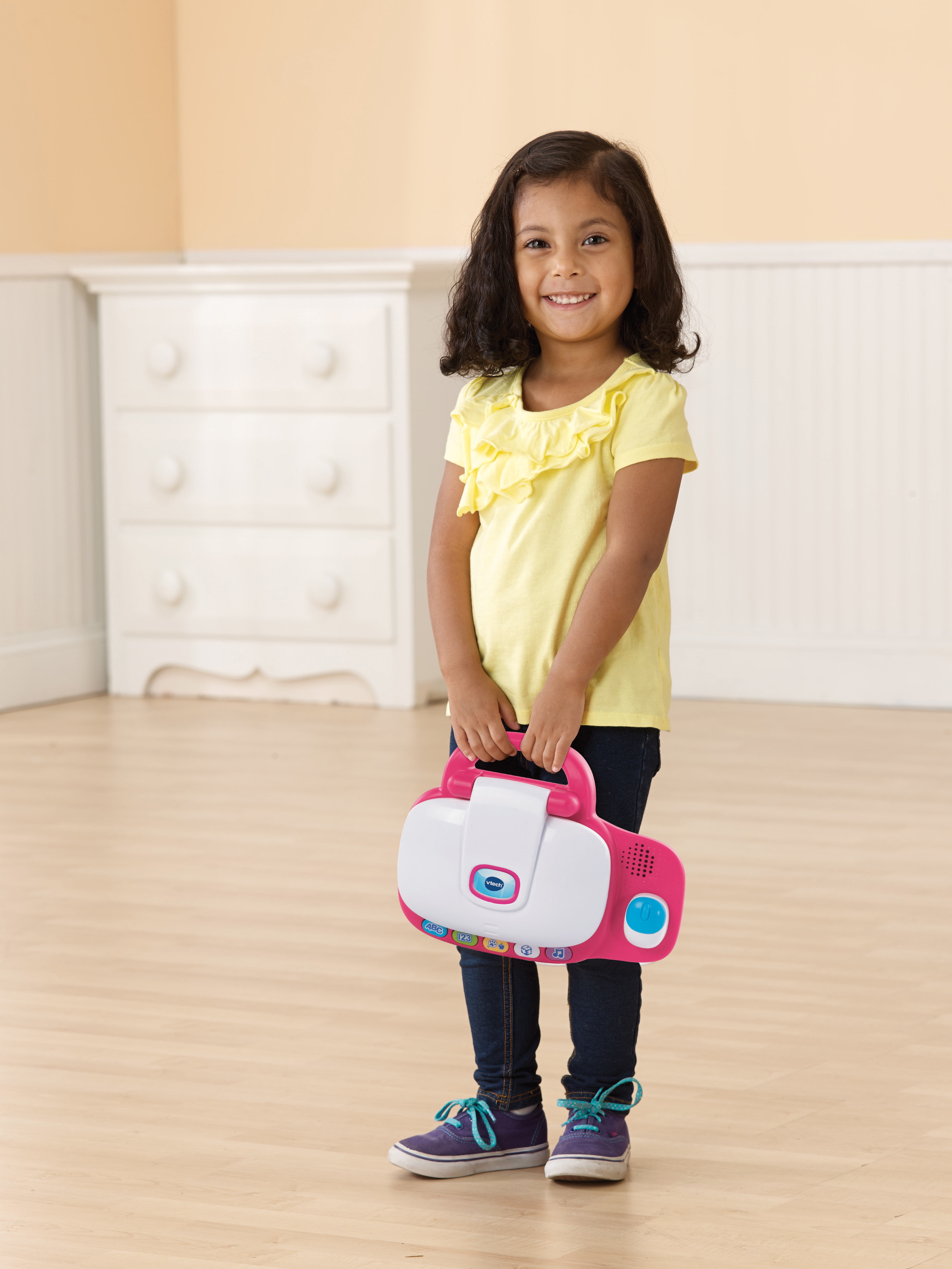 New Vtech Tote And Go Laptop Computer Kids Toddler Learning Games Education  Pink