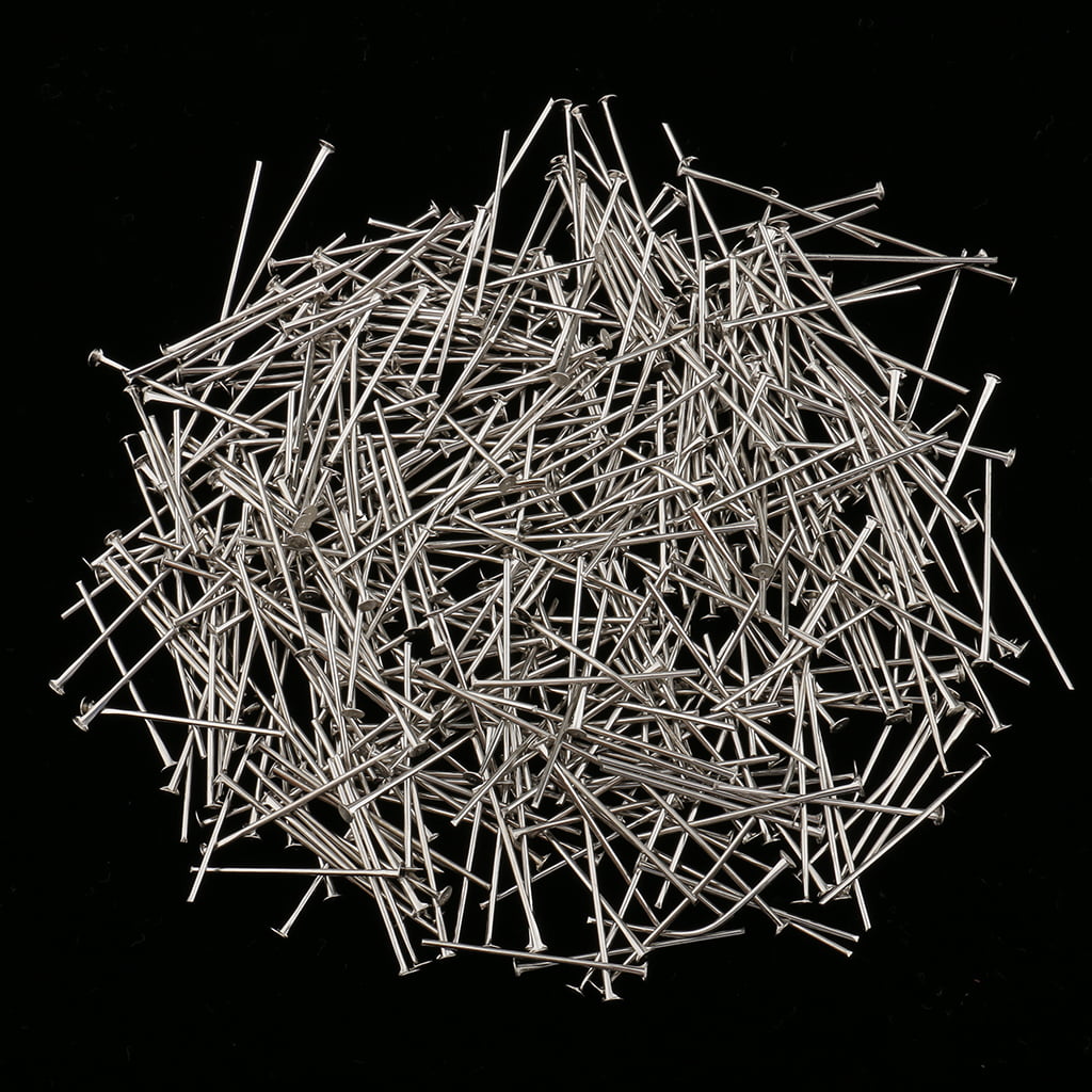 500x Sequin Pins Headpins Needles for Jewelry Making Beading Craft 20/26/32/40mm 20mm