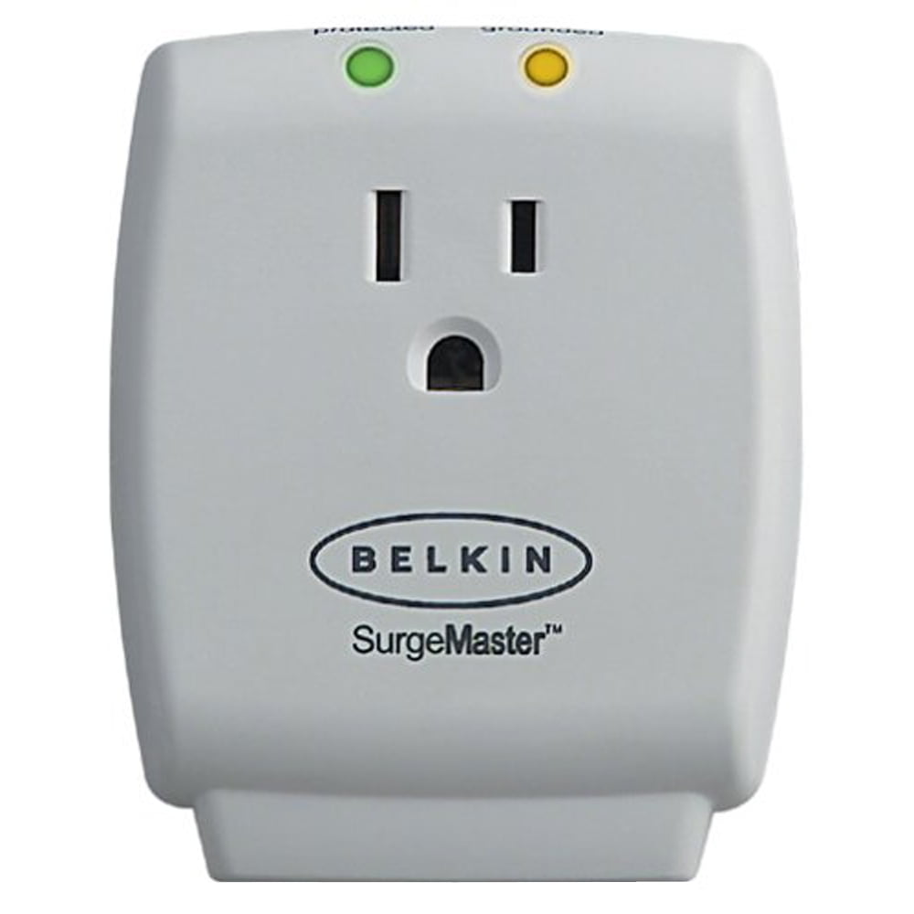 Belkin SurgeMaster Home Series Surge Cube, 1 Outlet, White Walmart