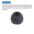 thumbnail image 5 of Uxcell Replacement Silicone Ear Tips Earbuds Bud Earbuds Tips Black Middle, 5 of 5
