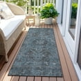 thumbnail image 6 of Addison Rugs Chantille Indoor/Outdoor Traditional Oriental Navy Washable Runner Rug, 2'3" x 7'6", 6 of 6