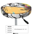 thumbnail image 4 of Lsque Fishing Bass Pattern Round Bar chair cushion covers Velvet Fabric Premium Comfort Protects from Scratches and Stains for 14-17 Inch Chair-14 inch, 4 of 7