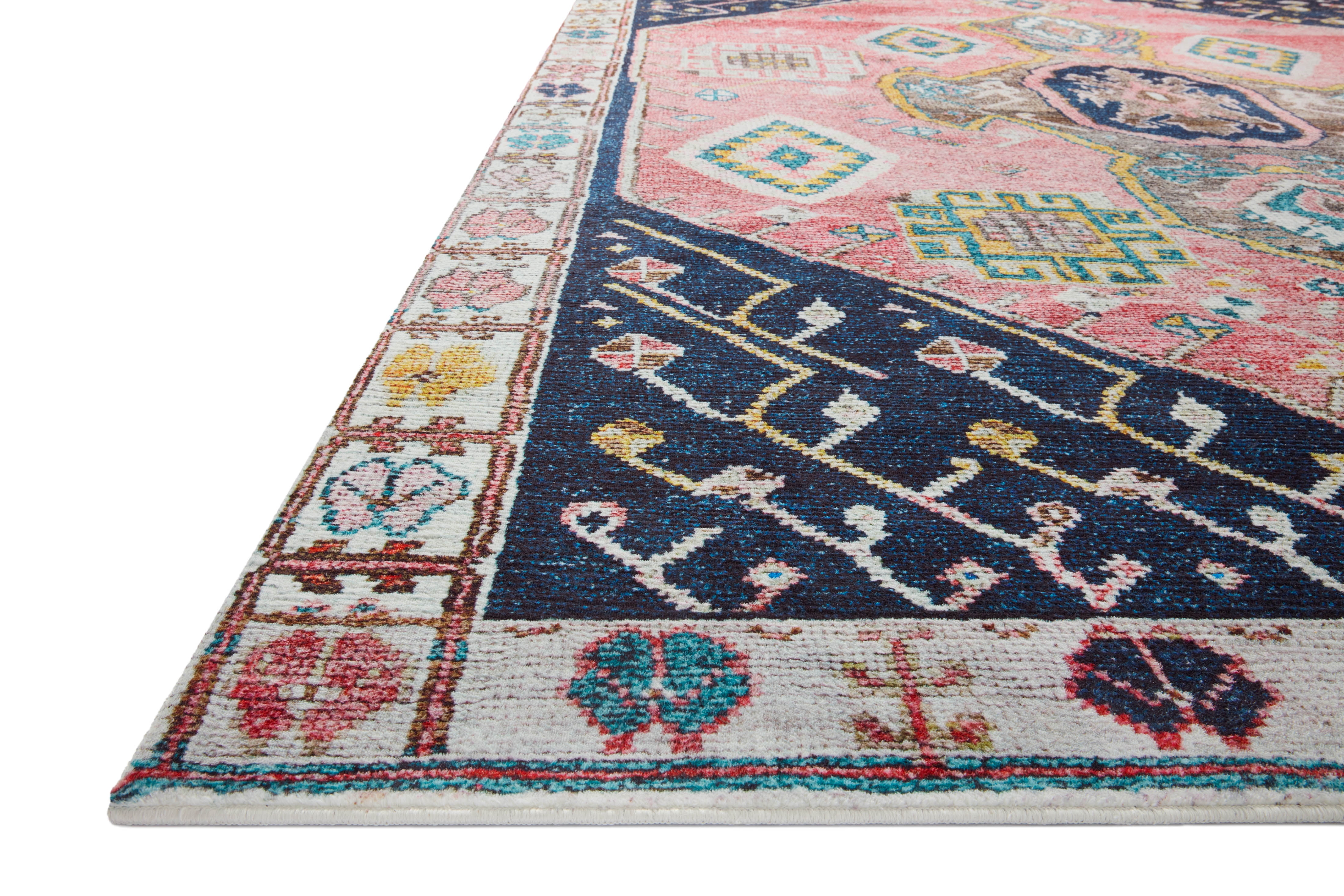 Loloi Fiona Rust / Navy 7'-6" x 9'-6" Area Rug