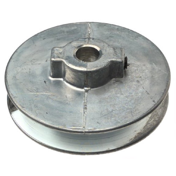 Chicago White Metal Die-Cast V-Grooved Pulley 350A - 3.5 x 1/2 In.
