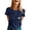 Navy, variant on Womens T Shirt Printed Short Sleeve O Neck Petite Clothing for Women,Army Green,L