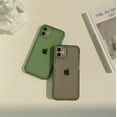 thumbnail image 2 of Case for iPhone 13 Pro Max 6.7 inch,Clear Soft Silicone Bumper Protective Retro Color Transparent Shockproof Phone Case - Green, 2 of 12