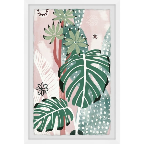 Parvez Taj Variegated Monstera Framed Painting Print