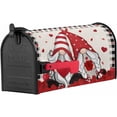 thumbnail image 2 of Valentine''s Day Gnome Mailbox Cover Red Love Heart Magnetic Mailbox Wraps, Black White Buffalo Plaid Mailbox Covers Standard Size 18x21 Inch Mail Wrap Post Box Decoration for Outdoor Gardern Yard, 2 of 6