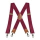 thumbnail image 4 of Tirantes casuales con clip para hombre, ideales para negocios, disfraces, fiestas y eventos formales. Rojo, 4 of 9