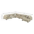thumbnail image 5 of Lexicon Corydon Microfiber 7-Piece Modular Sectional with Ottoman in Brown, 5 of 9
