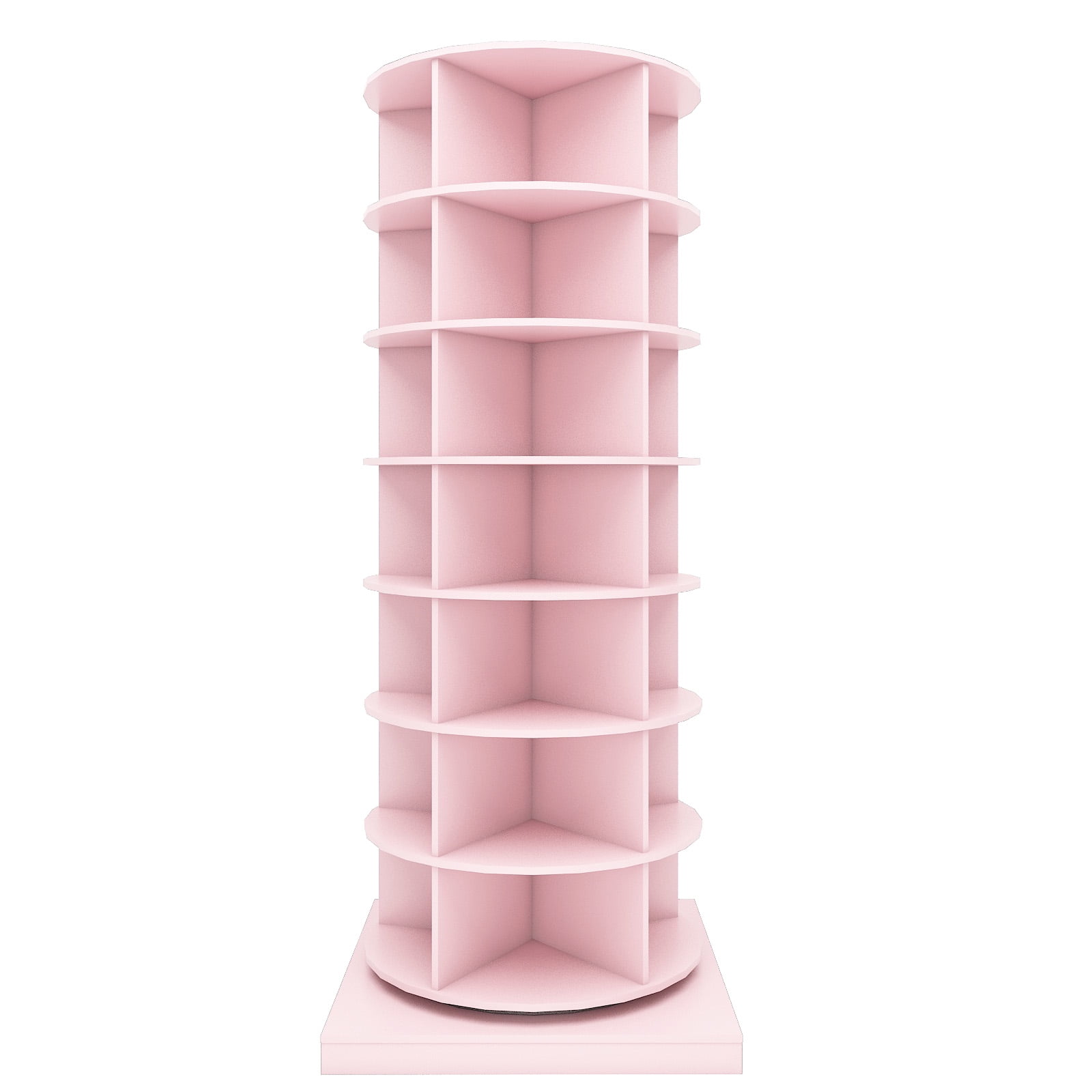 7-Tier 360° Rotating Pink Shoe Rack Organizer UK Ubuy