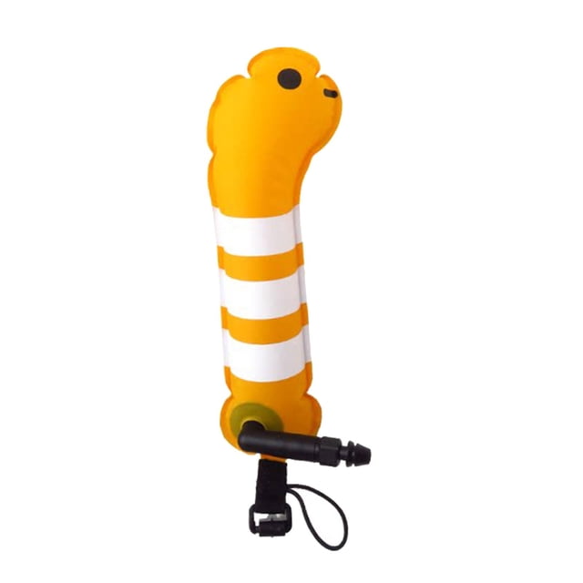 Almencla Dive Surface Marker Buoy Lightweight Unique Gift Mini Inflatable Diving Buoy Dark Yellow