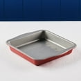 thumbnail image 2 of Farberware Disney Bake with Mickey Mouse 9 Inch Nonstick Square Cake Pan, Dishwasher Safe and Oven Safe to 450°F, Red, 2 of 13
