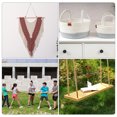 thumbnail image 5 of Unique Bargains Natural Twisted Cotton Rope 5/8 Inch x 66 Feet 3 Strand Tug of War Rope with Sealing Tape White, 5 of 5