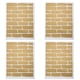 thumbnail image 2 of Adhesivo de pared de PVC BuyWeek 4 piezas diseño ladrillo negro, 2 of 10