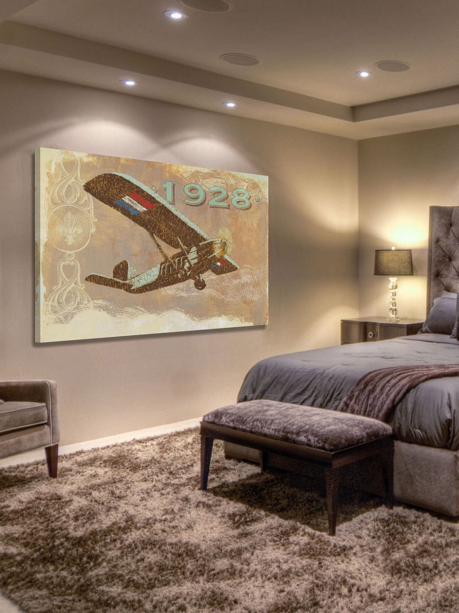 Marmont Hill "Vintage Plane 1928" Painting Print on Canvas