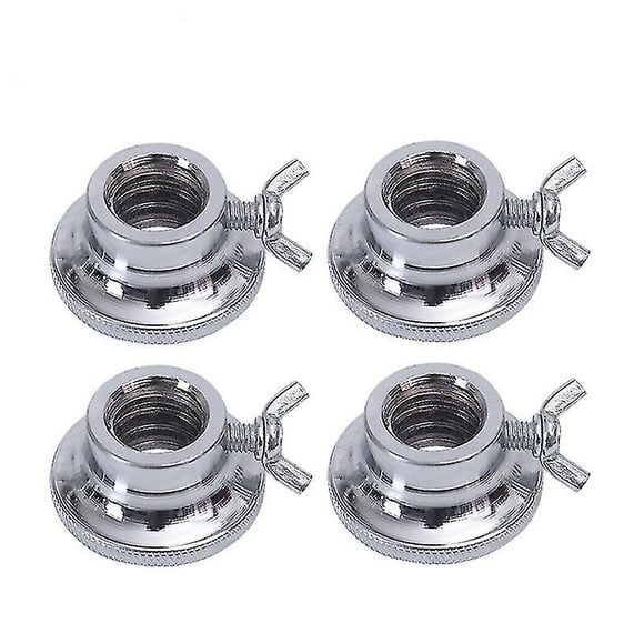 Barbell Lock Ring Dumbbell Hexagonal Nut Cap For Weight Training Fitness Exercise (silver) (4pcs)