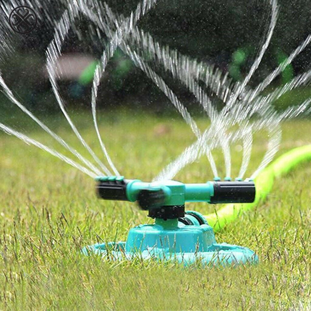 Rotating Impulse Impact Lawn Sprinkler Garden Watering System Water Grass Yard 
