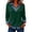 32# Dark Green, variant on Women's Waffle Knit Long Sleeve TopDenim Collar Layered Look Shirt, Button V Neck Casual Tunic Blouse for Everyday Fall Outfits M Blue
