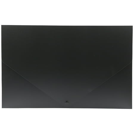 UPC: 0610074235170 | JAM Paper Plastic Snap Portfolio  11x17x.75  Black  1/Pack