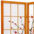 thumbnail image 3 of Oriental Furniture 4 ft. Tall Cherry Blossom Shoji Screen - Honey - 4 Panel, 3 of 3