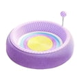 thumbnail image 2 of BELOVING Lit pour Chats Planche à Gratter pour Chat, avec Boule à Ressort, Fournitures pour Animaux, Tapis de Grattage pour Chats Bol Tapis de Grattage pour Exercice Jeu Poursuite Rond, 2 of 10