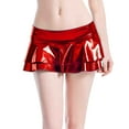 thumbnail image 1 of Cameland Jupe Mini Évasée Plissée en Ligne A Brillante Décontractée pour Femme, 1 of 7