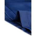 thumbnail image 5 of INSPIRE CHIC Women's Satin Pajamas Sets Short Sleeve Button Tops with Capri Pants 2 Pcs Loungewear L Blue, 5 of 6