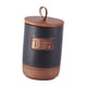 thumbnail image 5 of Recipiente de cerámica para almacenamiento con tapa de madera, tarro hermético para granos de café y té, 5 of 9