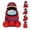 Red, variant on Among Astronaut US Plush Toy, Crewmate Character Stuffed Doll with Professional Outfits, Space Crew Figure Plushie, Game Collectible Gift for Fans, Soft Pillow and Room Decor