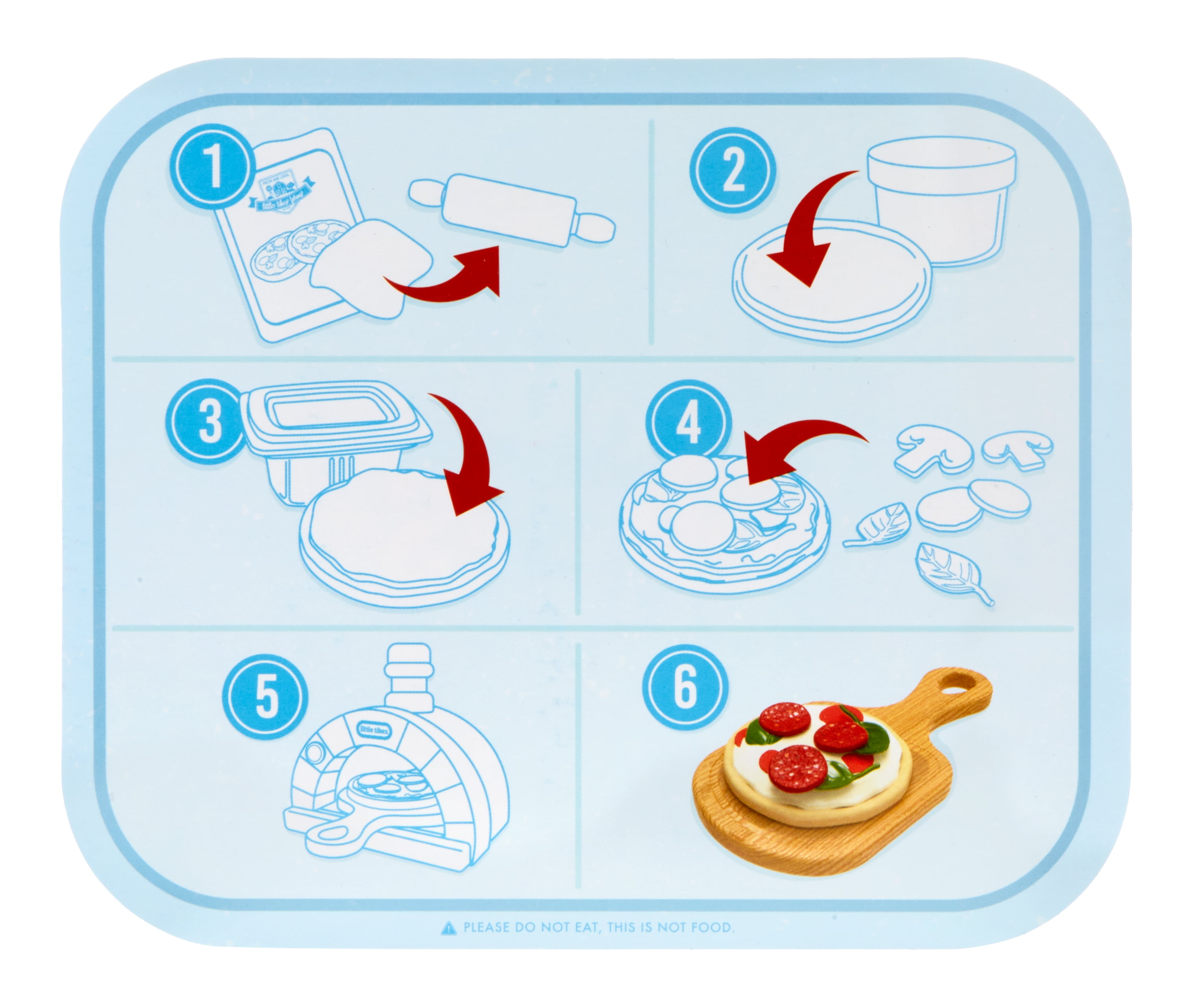 Little Tikes Creative Chefs Pizza Kit with Special Make-It Mix Play Sand, 18+ Accessories, Realistic Pretend Play Chef, Boys, Girls, Ages 3+