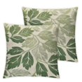 thumbnail image 2 of Acheng Sage Green Decorative Dahlia Boho Lumbar Pillow Covers, Geometric Floral Elegant Gray Green White Decor Rustic Farmhouse Throw Pillows Cushion Cases for Sofa Bed Decorations,2 Pcs White, 2 of 6