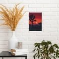 thumbnail image 6 of 8x12 inch Yard Decor Sunset Desert & Trees Canvas Pictures,Home Garden Yard Decor Accessory,Rustic Bedroom,Living Room,Study,Lounge Painting Wall Art Decor Poster,Gift For Sunset Enthusiast, 6 of 6