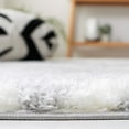 thumbnail image 4 of SAFAVIEH Tahoe Gerald Quatrefoil Shag Area Rug, 5' x 7', Light Grey/White, 4 of 8