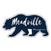 Meadville Pennsylvania Souvenir 3x1.5-Inch Fridge Magnet Bear Design