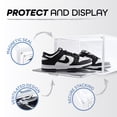 thumbnail image 4 of Kicks & Co XL Clear Plastic Shoe Storage Box, Stackable with Lids for Sneakers up to Size 13, 2 Pack, 4 of 12