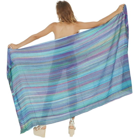 HAPPY BAY Women's Beachwear Sarong Coverups Bikini Skirt Swim Cover up Summer Wraps Swimwear Beach Wrap Skirts for Women One Size Multicolor, Tie Dye