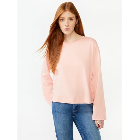 Free Assembly Women's Square Tee with Long Sleeves