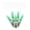 Green, variant on Vickerman 70 Blue M5 LED Icicle Light on White Wire, 9' Christmas Single Mold Light Strand