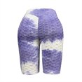 thumbnail image 3 of QLEICOM Womens Athletic Shorts, Plus Size Shorts, Fashion Short Multicolor Tight High Waist Elasticity Sports Yoga Pants Yoga Shorts, Running Shorts, Comfy Beach Shorts, Cycling Shorts Purple M, 3 of 3