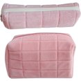 thumbnail image 1 of 2 Pcs Trousse de Maquillage en Peluche Grande Capacité, 1 of 8