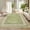 Green, variant on Garvee 9'x12' Modern Bordered Area Rug Floral Washable Rugs Non-Shedding Stain-Resistant Rugs for Dining Room Home Office, Red Brown