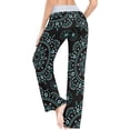 thumbnail image 5 of Women's Pajama Pants Dot Mandala Comfy Stretch Sleepwear Womens Wide Leg Pants Casual Loose Yoga Sweatpants Comfy Lounge Pajama, X-Small, 5 of 7
