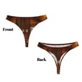 thumbnail image 3 of Fotbe Log Cabin Inside Tanga Sin Costuras para Mujer con Estampado – Panties Invisibles, Transpirables y Cómodos para Uso Diario-3X-Large, 3 of 6
