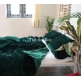thumbnail image 2 of The Art Box Duvet Cover 3-Piece, Forest Green, Crushed Velvet Quilt Cover with 2 Pillow Shams - Living Room, Bedroom, Hotel Luxury Duvet Set - Ultra Soft Cool and Breathable Duvet Cover, US Twin XL, 2 of 6