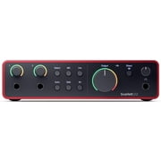 Focusrite Scarlett Solo 4th Gen 2x2 USB Audio Interface With Single Microphone Preamp & XLR Cable