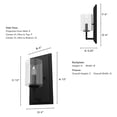 thumbnail image 6 of Hunter - Kerrison 1-light Natural Black Iron, Small Sconce Light, Dimmable, Modern Style, for Bedrooms, Dining, Living Rooms - 19544, 6 of 7