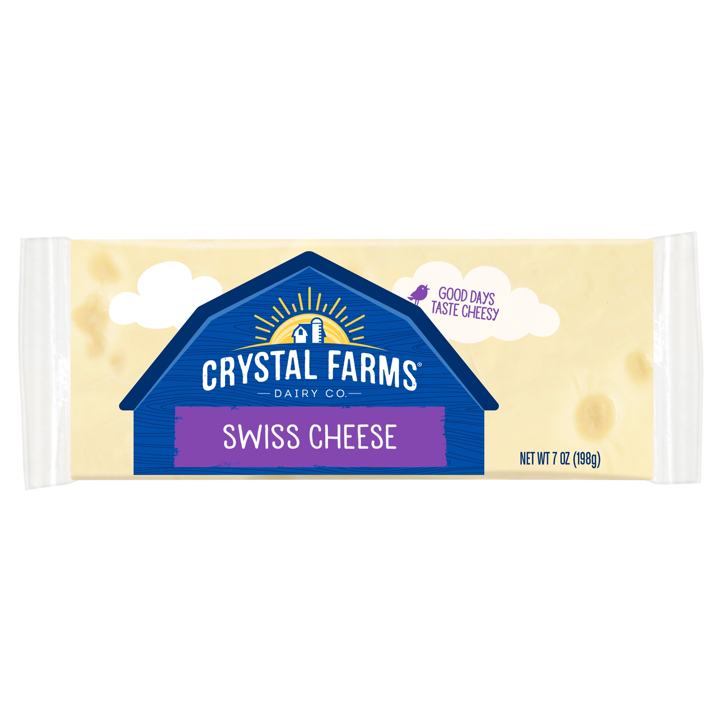 Crystal Farms Swiss Cheese, 7 oz.