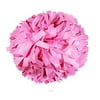 Danzcue 2 Pack 6 Inches Plastic Cheerleading Pom Pom with Baton Handle, Neon Pink